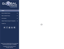 Tablet Screenshot of globalchoices.co.za