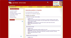 Desktop Screenshot of internships-australia.globalchoices.co.uk