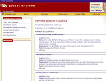 Tablet Screenshot of internships-australia.globalchoices.co.uk