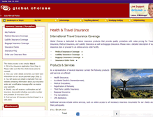 Tablet Screenshot of insurance.globalchoices.co.uk