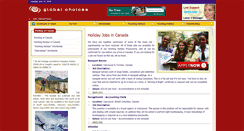 Desktop Screenshot of holiday-jobs-canada.globalchoices.co.uk